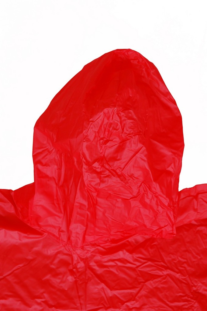 R-1020A red PVC Vinyl raincoats for men hood back Furthertrade.com the excellent raincoat manufacturer and supplier