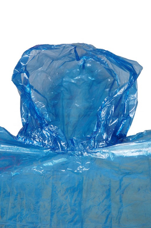 R-1037 PE blue disposable rain waterproof poncho hood front Furthertrade.com the excellent China raincoat wholesale manufacturer and supplier