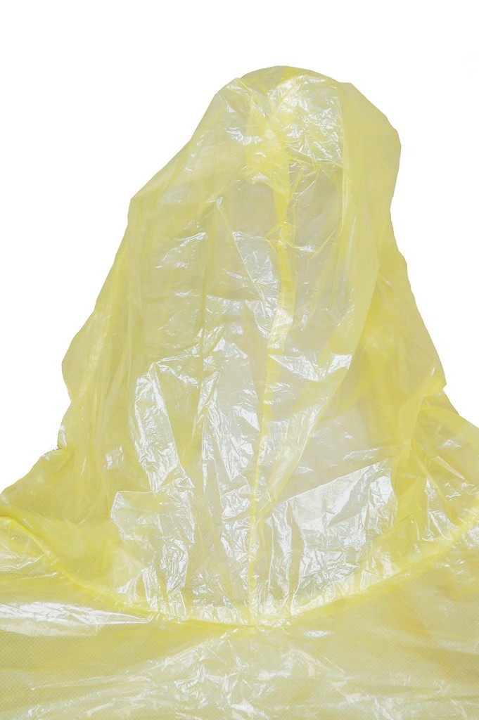 R-1095 PE yellow disposable rain lightweight waterproof jacket hood back Furthertrade.com the most reliable raincoat manufacturers and suppliers