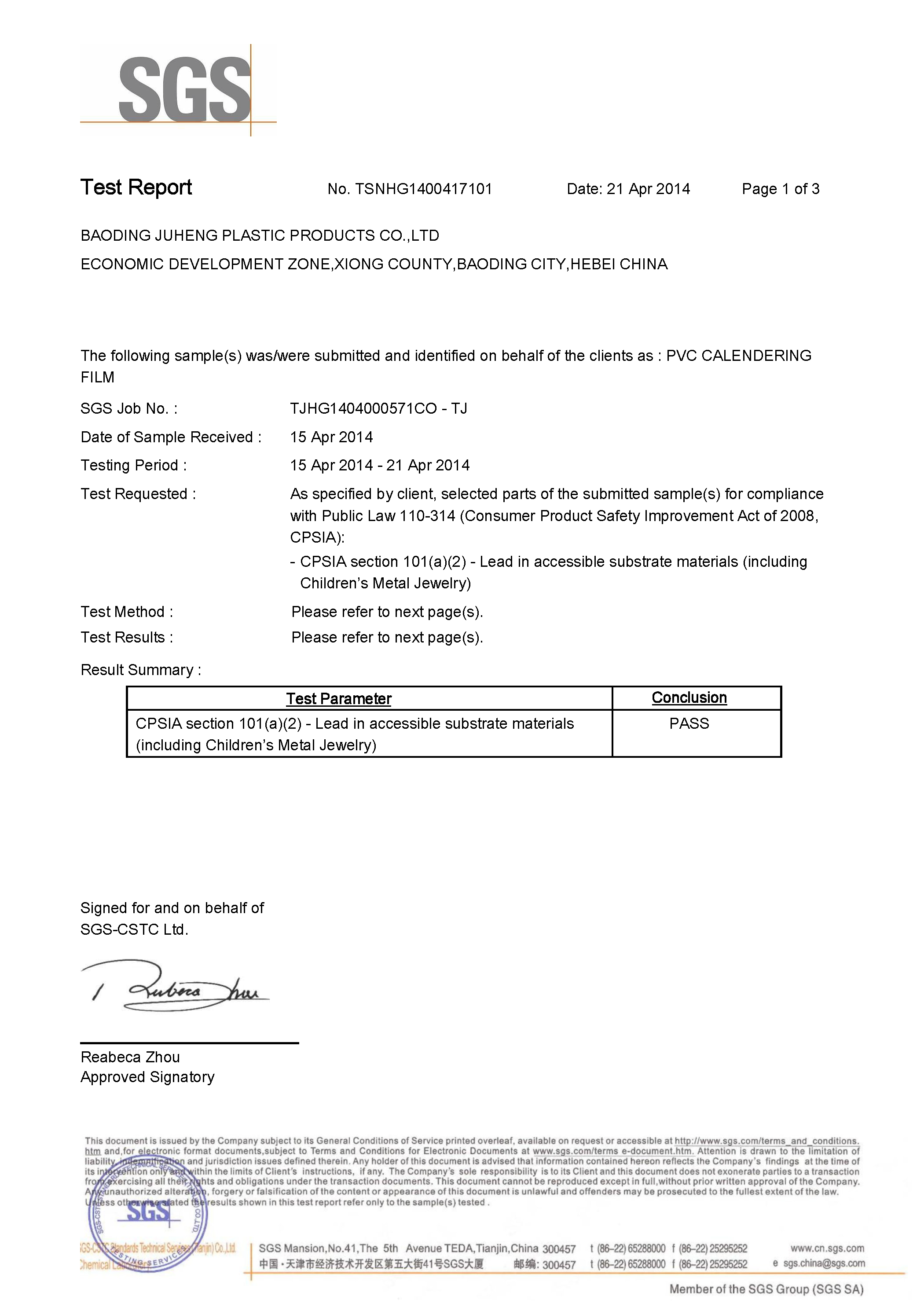 USA ECO-FRIENDLY RAINCOAT MATERIAL STANDARD SGS test report Furthertrade.com the high quality raincoat suppliers and manufacturers