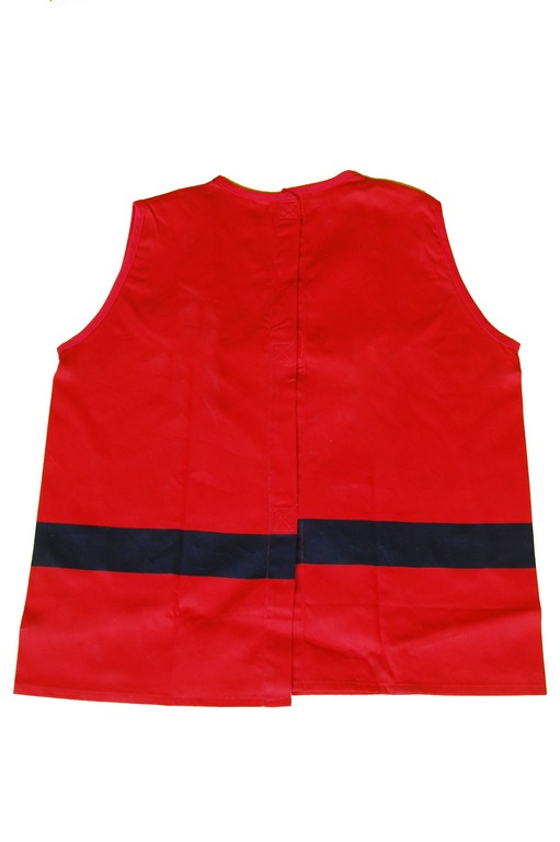 ML-AP-2001 firemen red cotton kids paint childrens aprons back Furthertrade.com the high quality apron suppliers and manufacturers