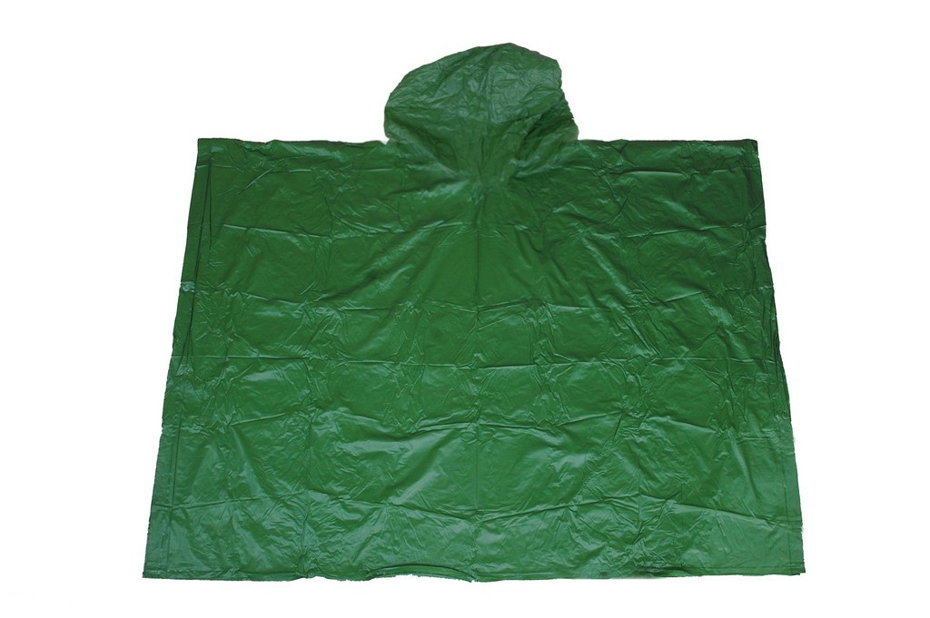 R-1020A-PEVA-04 green eva peva rain mens poncho back Furthertrade.com the excellent raincoat suppliers and manufacturers