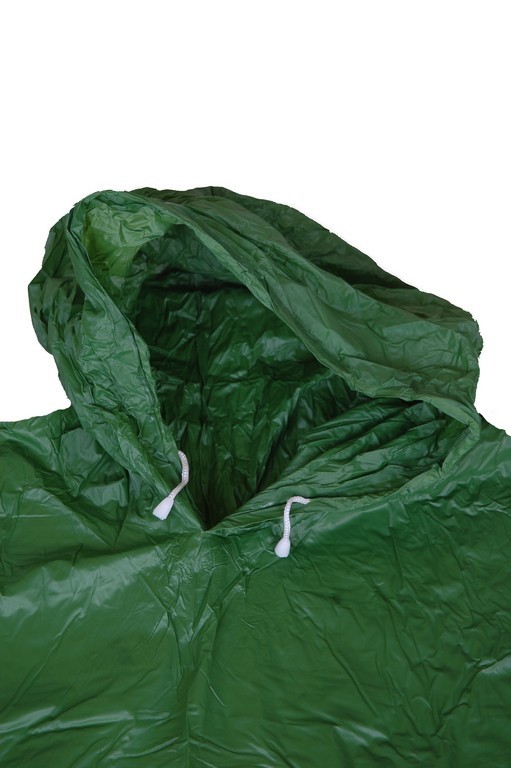 R-1020A-PEVA-04 green eva peva rain mens poncho hood with drawstring Furthertrade.com the best China raincoat manufacturers and suppliers