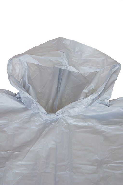 R-1020A-PEVA-03 sliver peva disposable rain ponchos for men hood Furthertrade.com the most reliable raincoat manufacturers and suppliers
