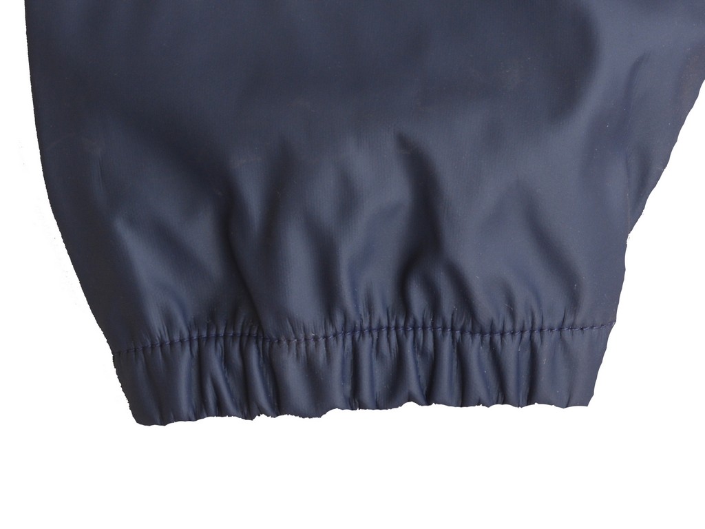 R-1022-1003 blue pu boys rain jacket sleeve cuff with elastic cord Furthertrade.com the best raincoat suppliers and manufacturers