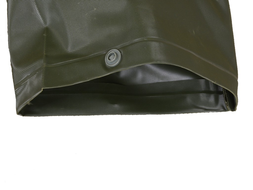 R-1056-9 green heavy duty pvc vinyl long rain jackets for men sleeve cuff with button Furthertrade.com the best China raincoat manufacturers and suppliers